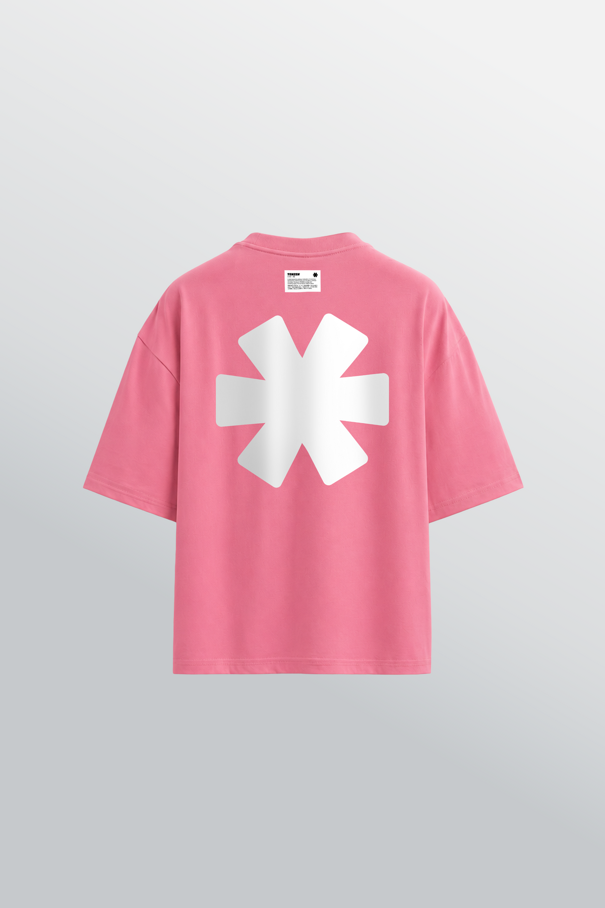Oversized Rundhals T-Shirt Pink