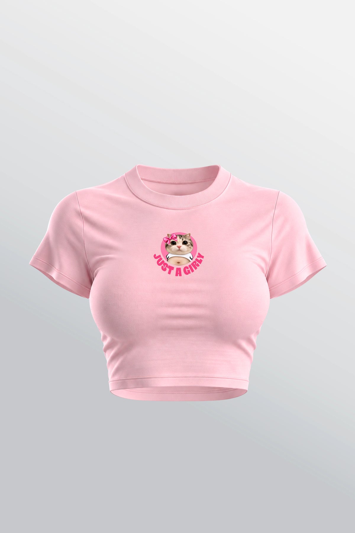 Just A Girly Baby Tee Roze