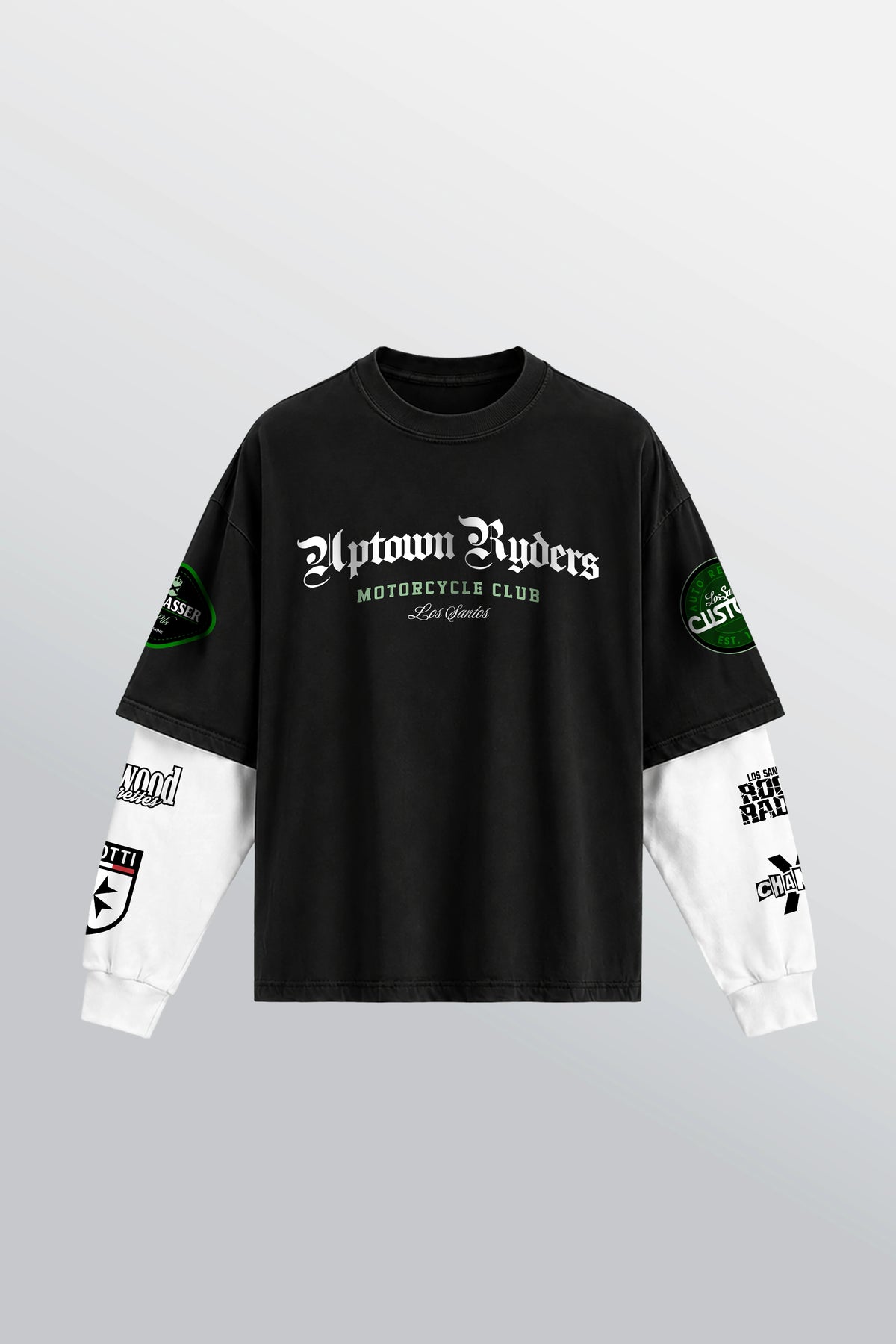 Los Santos Layered Tee Black