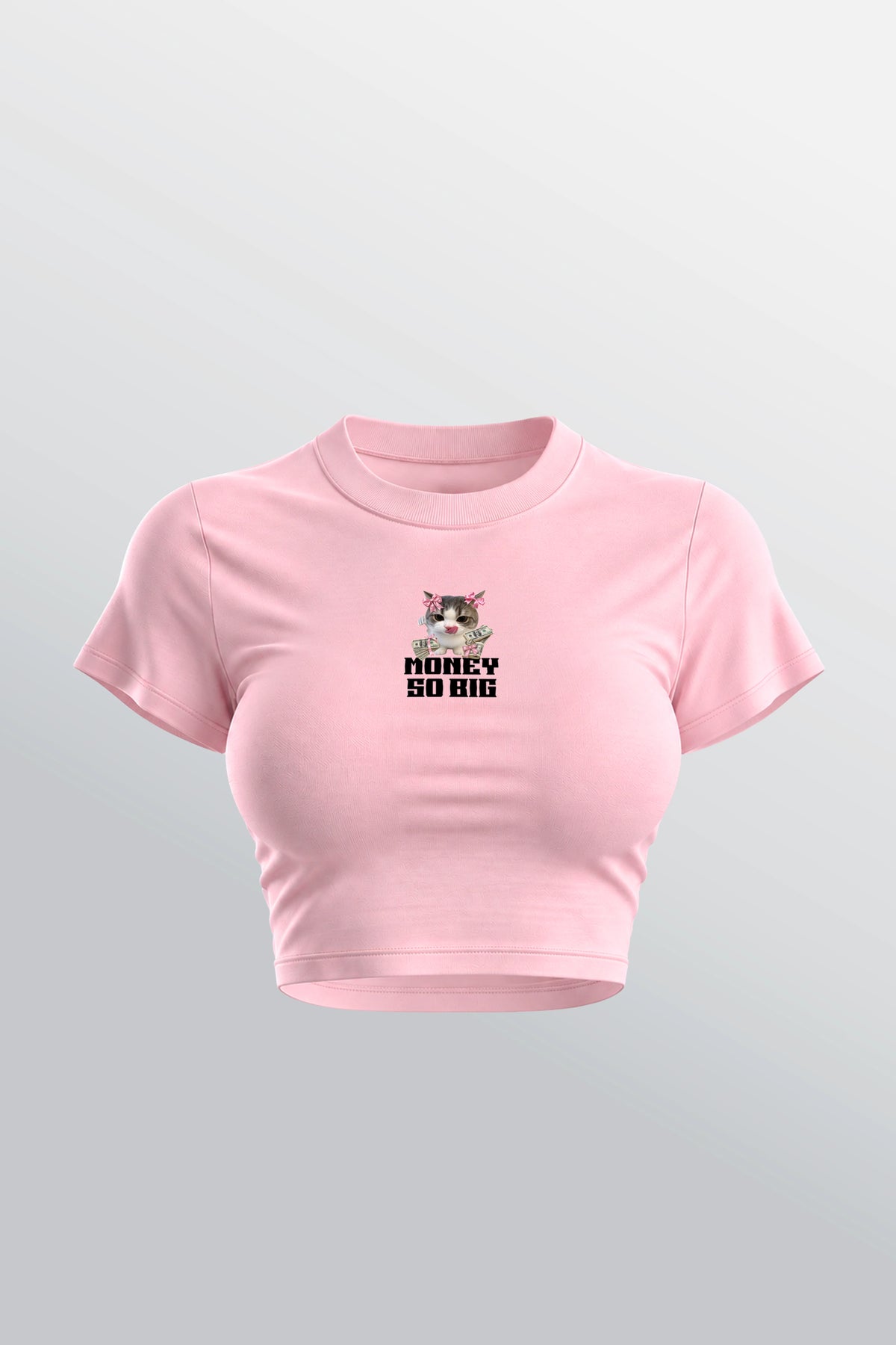 Money So Big Baby Tee Roze