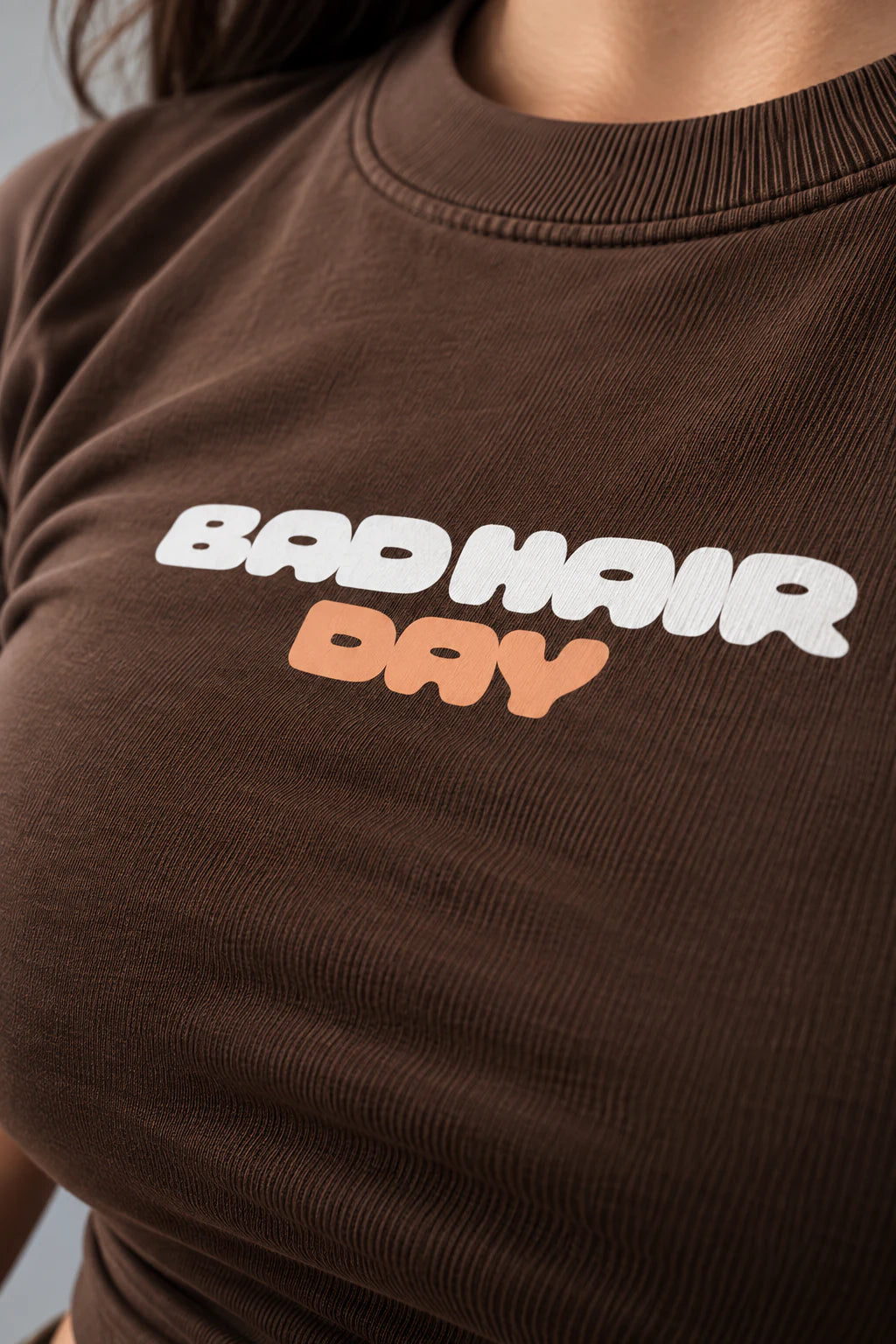 Bad Hair Day Baby Tee Bruin