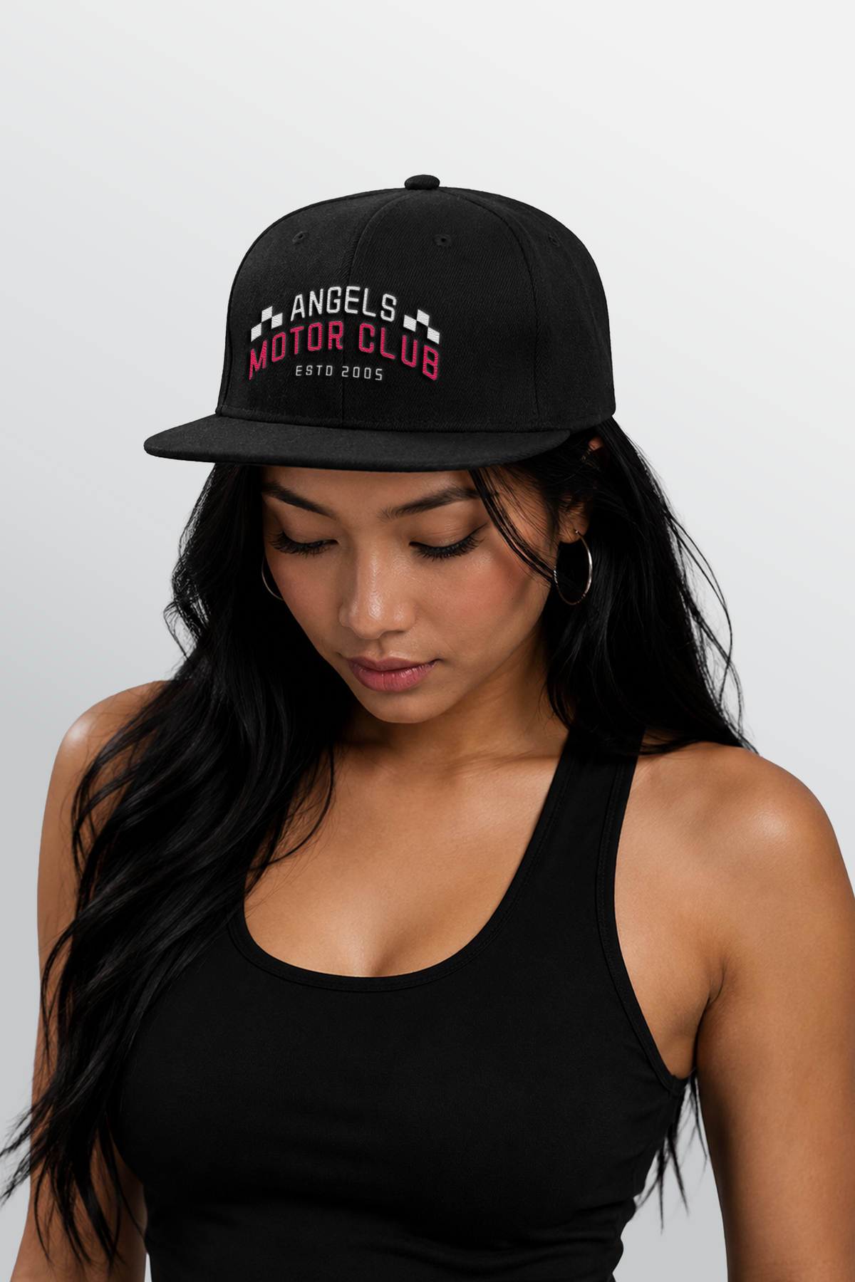 Angels Motor Club Snapback Cap Schwarz