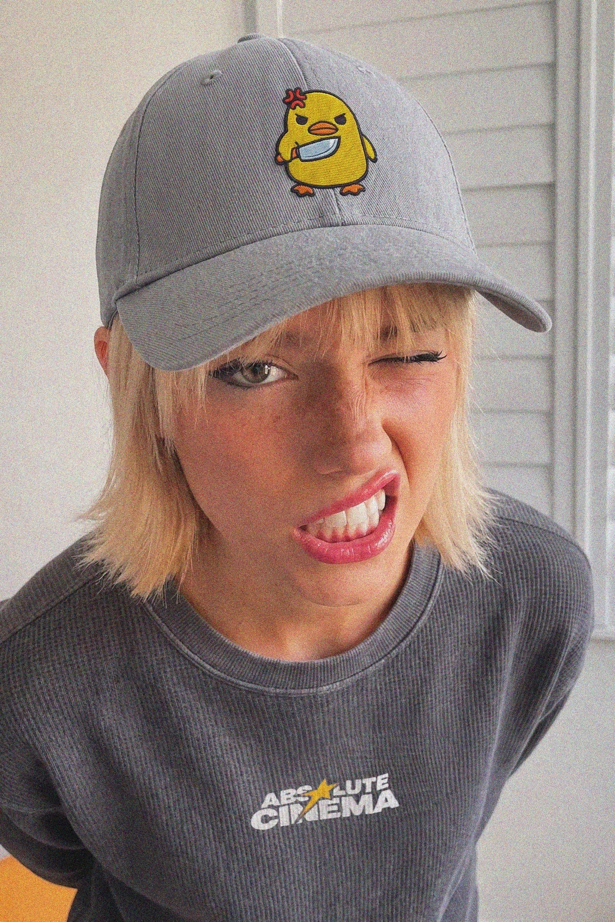Dont Duck With Me Ottoman Baseball Cap Grey