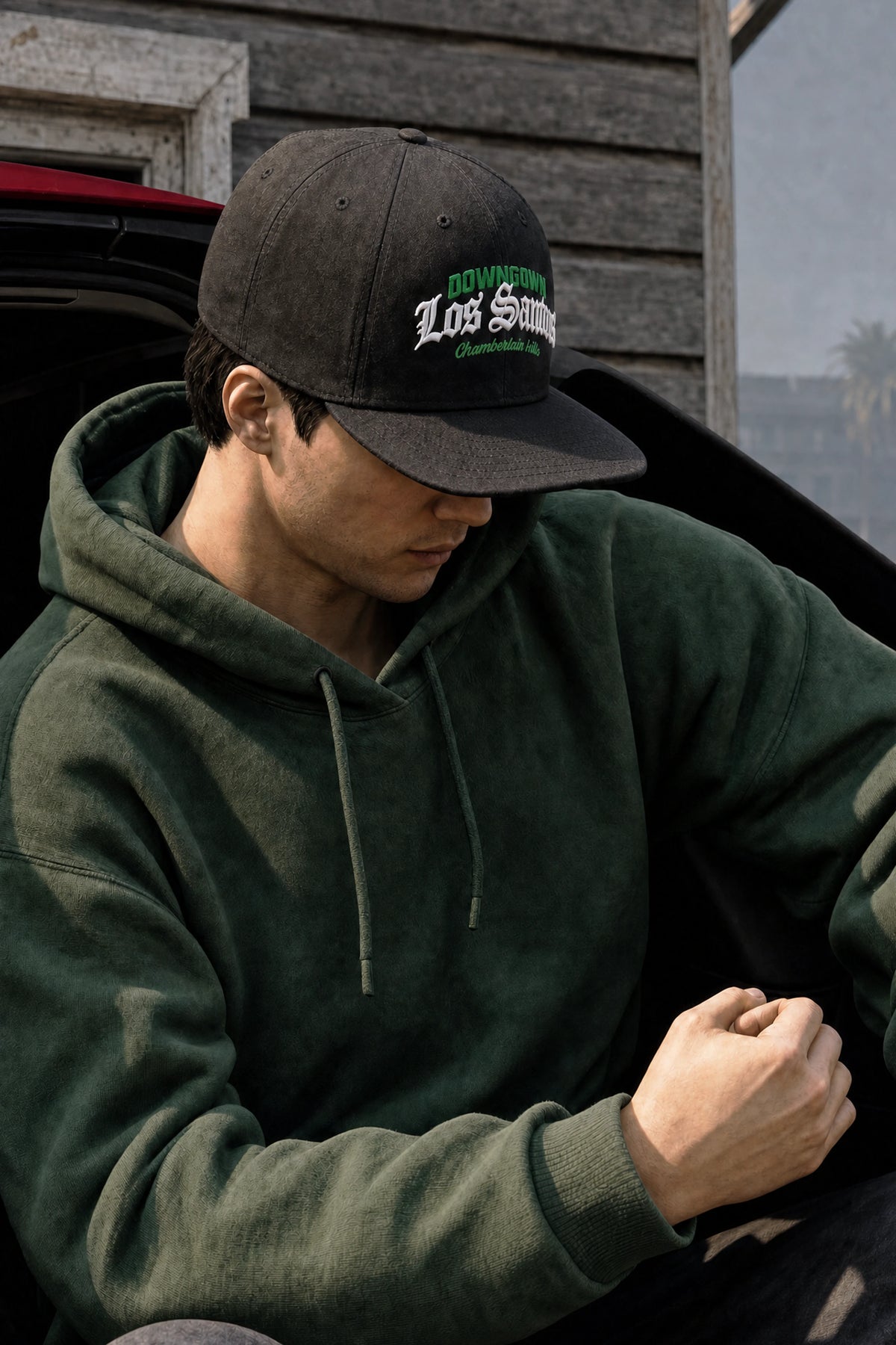 Los Santos snapback pet Zwart