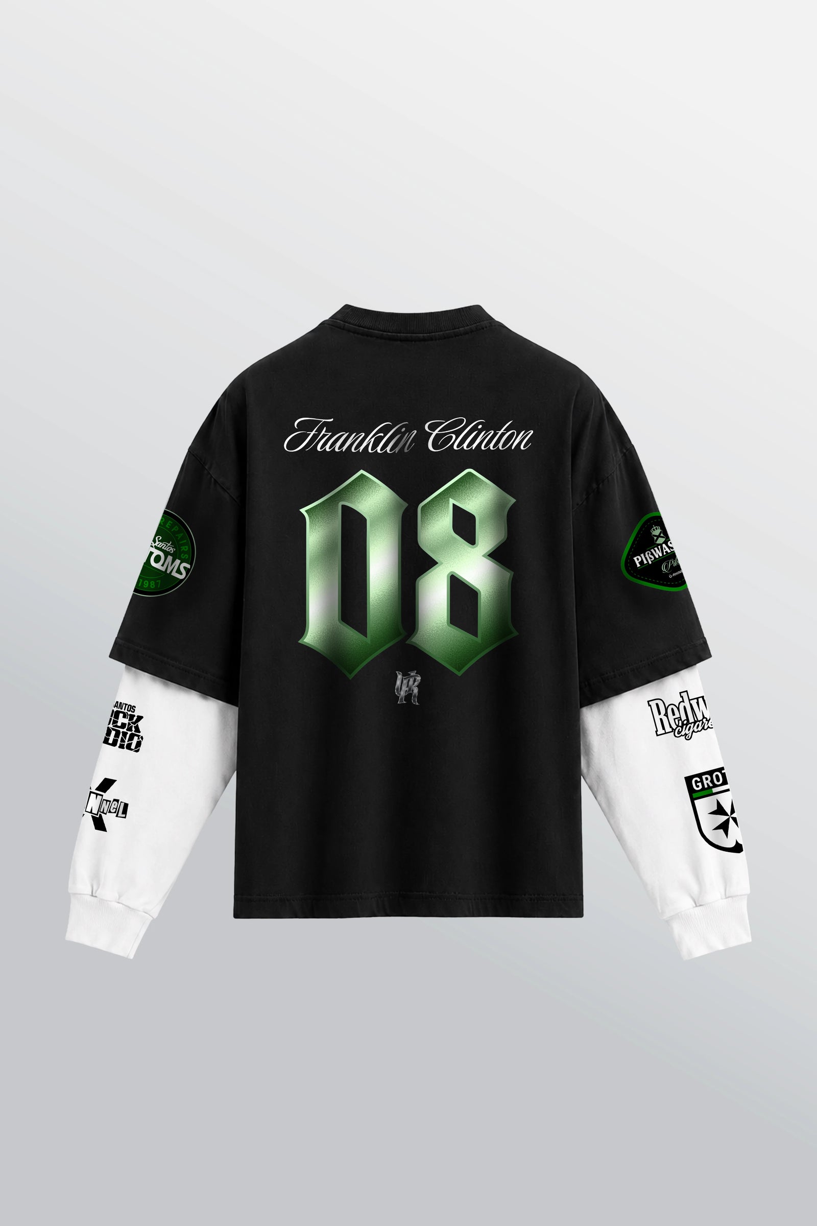 Los Santos Layered T-Shirt Schwarz