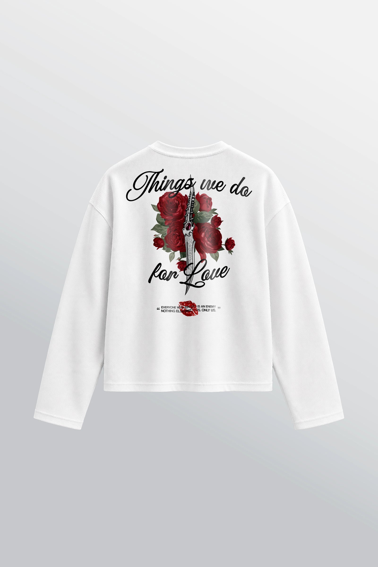 Lannister Love T-shirt waffle serafino oversize Bianca