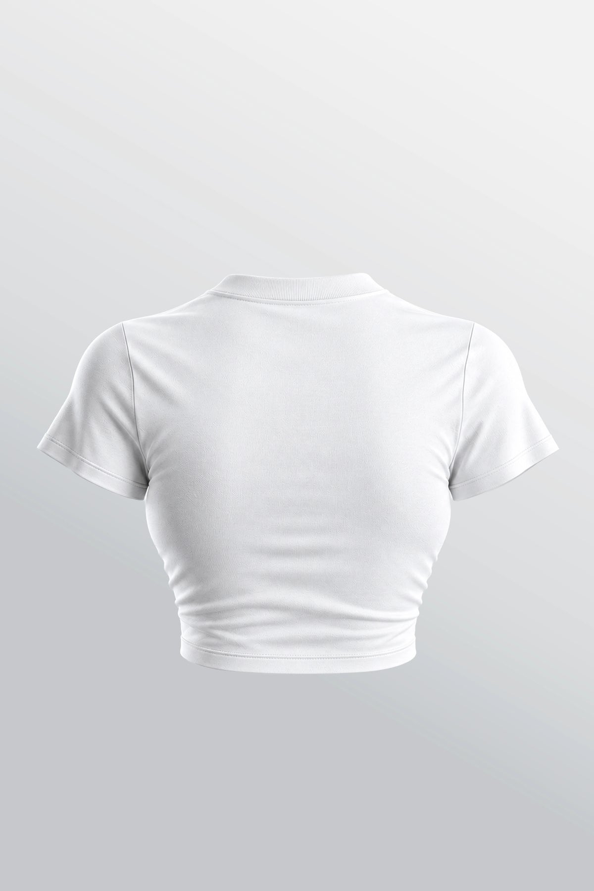 Wont Ask Twice Baby Tee White
