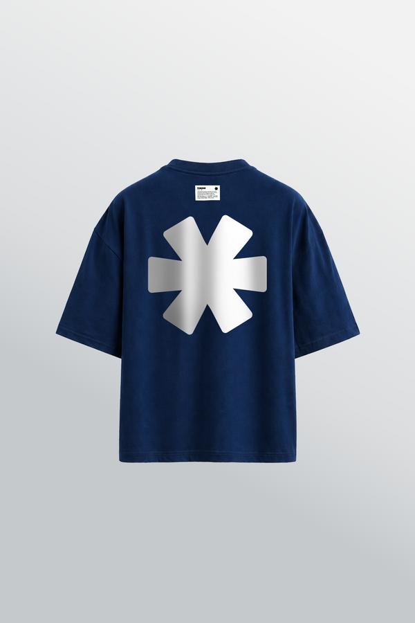 Crew Oversized Tee Navy