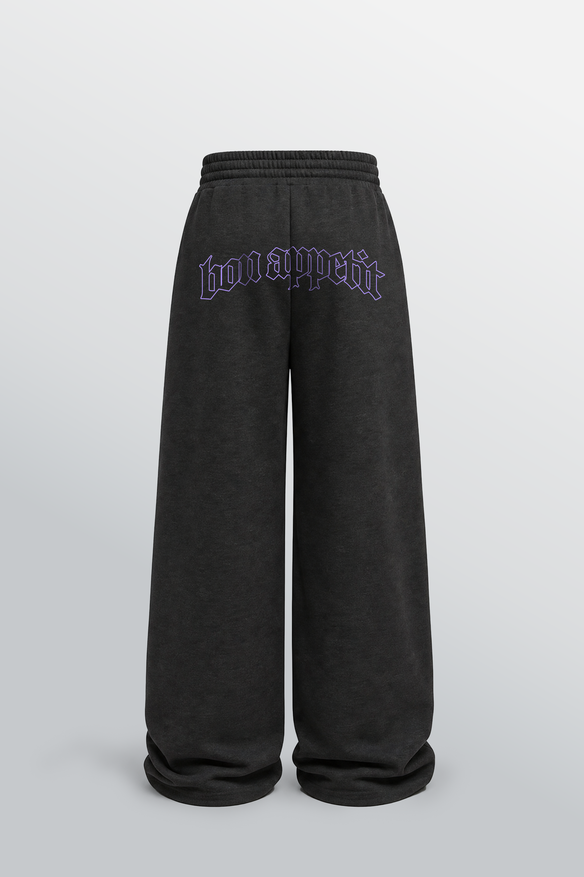 Bon Appetit Loose-Fit Sweatpants Black