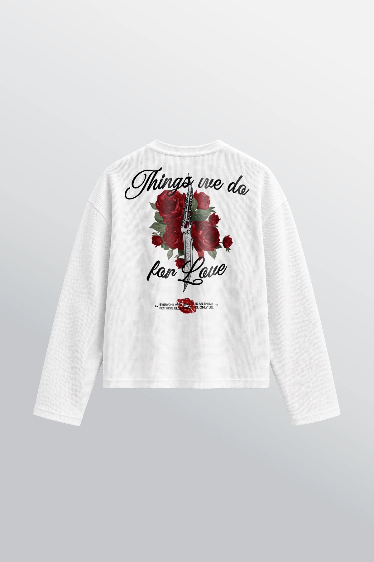 Lannister Love T-shirt waffle serafino oversize Bianca