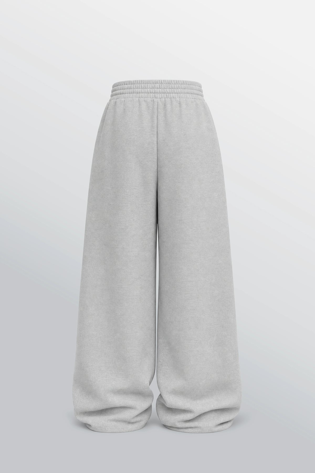 Impermanent Sakura Loose-Fit Sweatpants Grey - Back