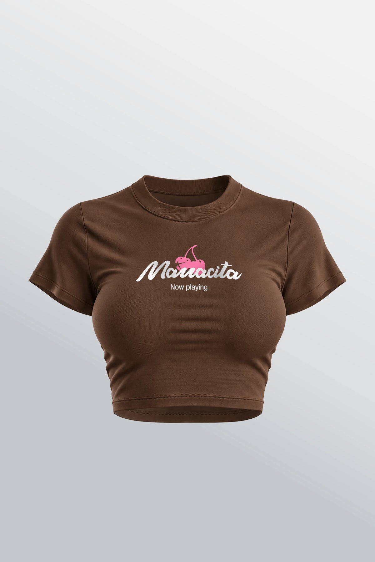 Mamacita Baby Tee Braun