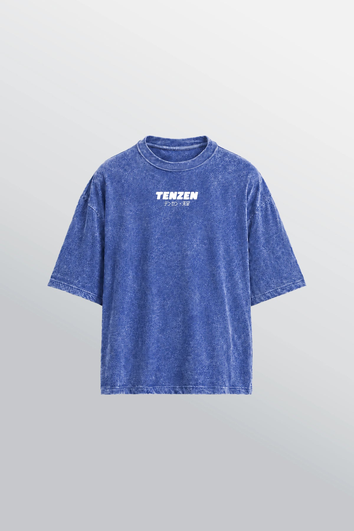 Crew Oversized Tee Acid Blue