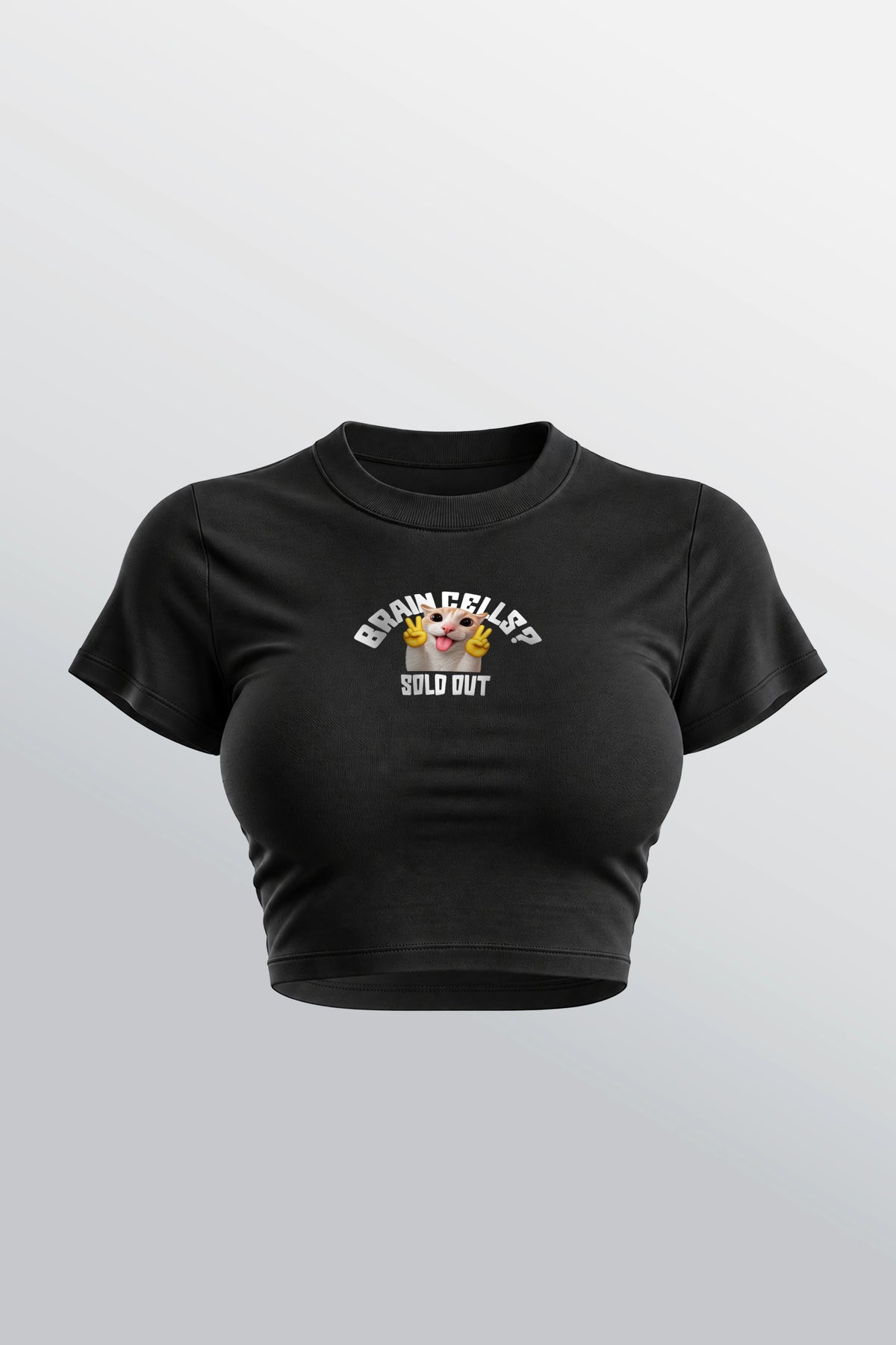 Braincells Sold Out Baby Tee Schwarz