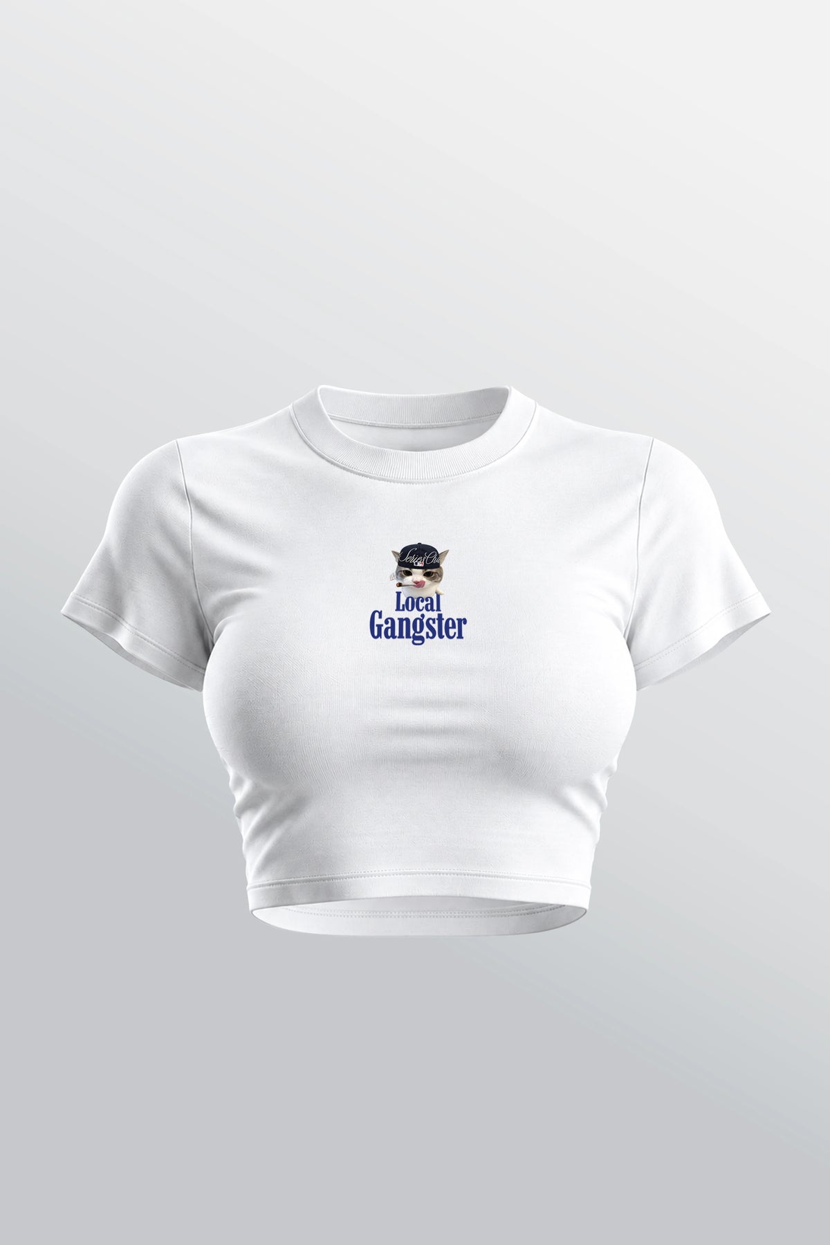 Local Gangster Baby Tee Weiß