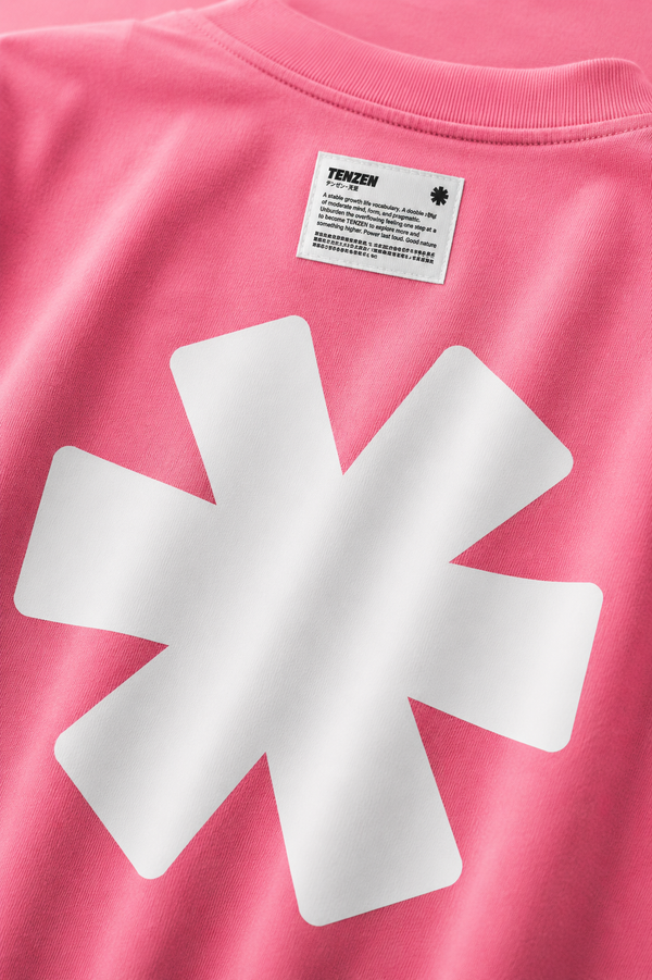 Crew Oversized Tee Pink