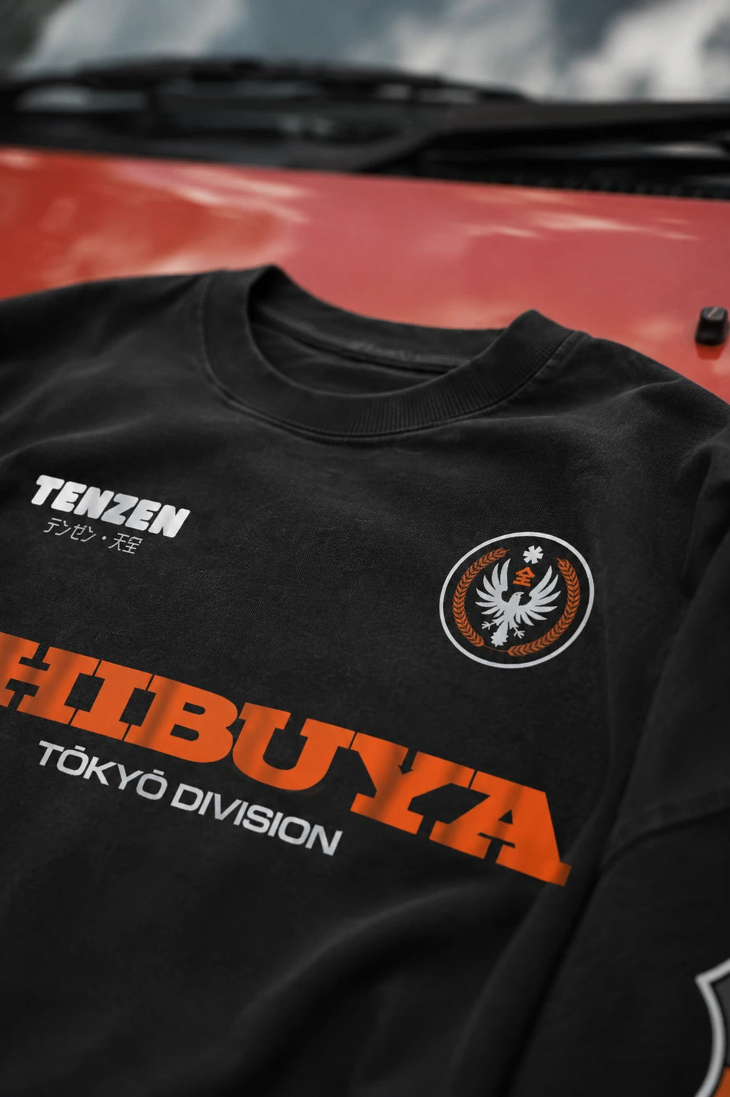 Shibuya Division Layered Tee Black – Macro-Front