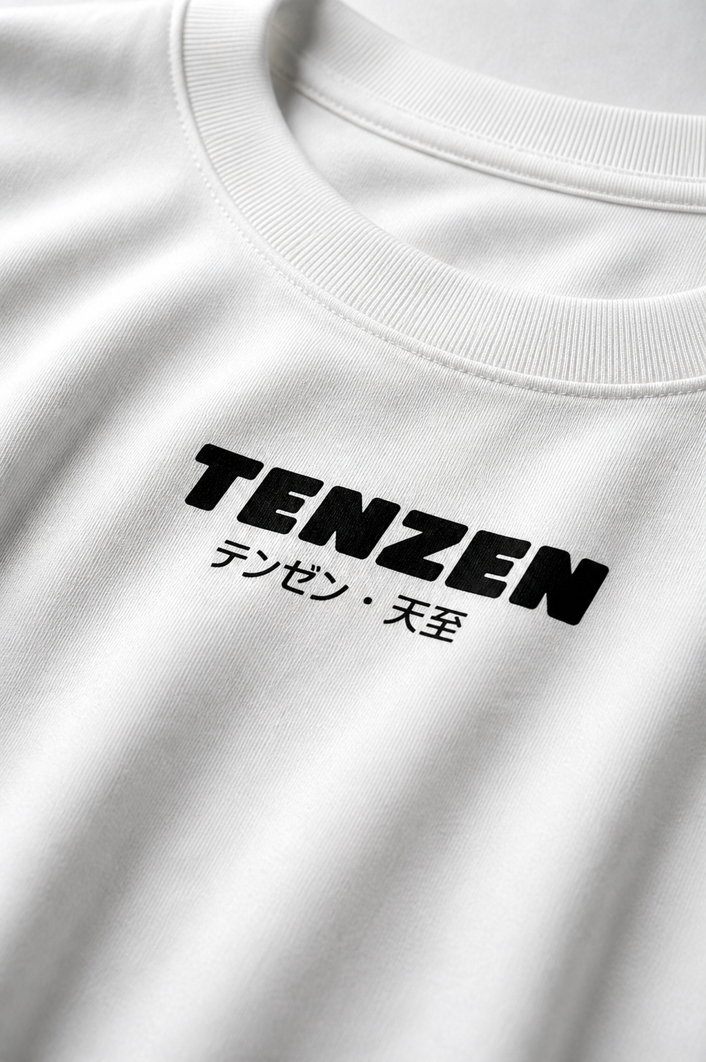 Camiseta oversize cuello redondo Blanco