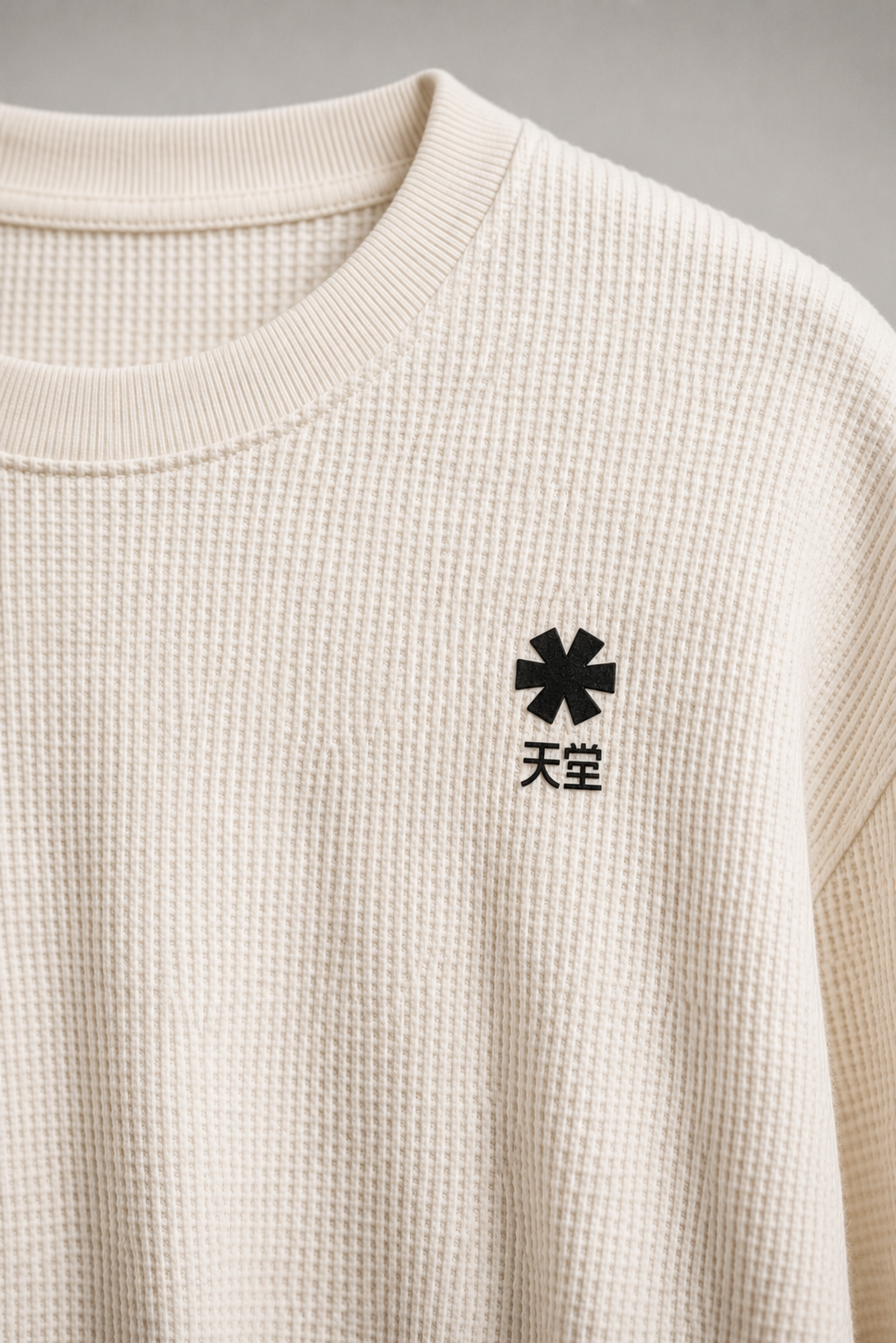 Crew Oversized Waffle Tee Off White