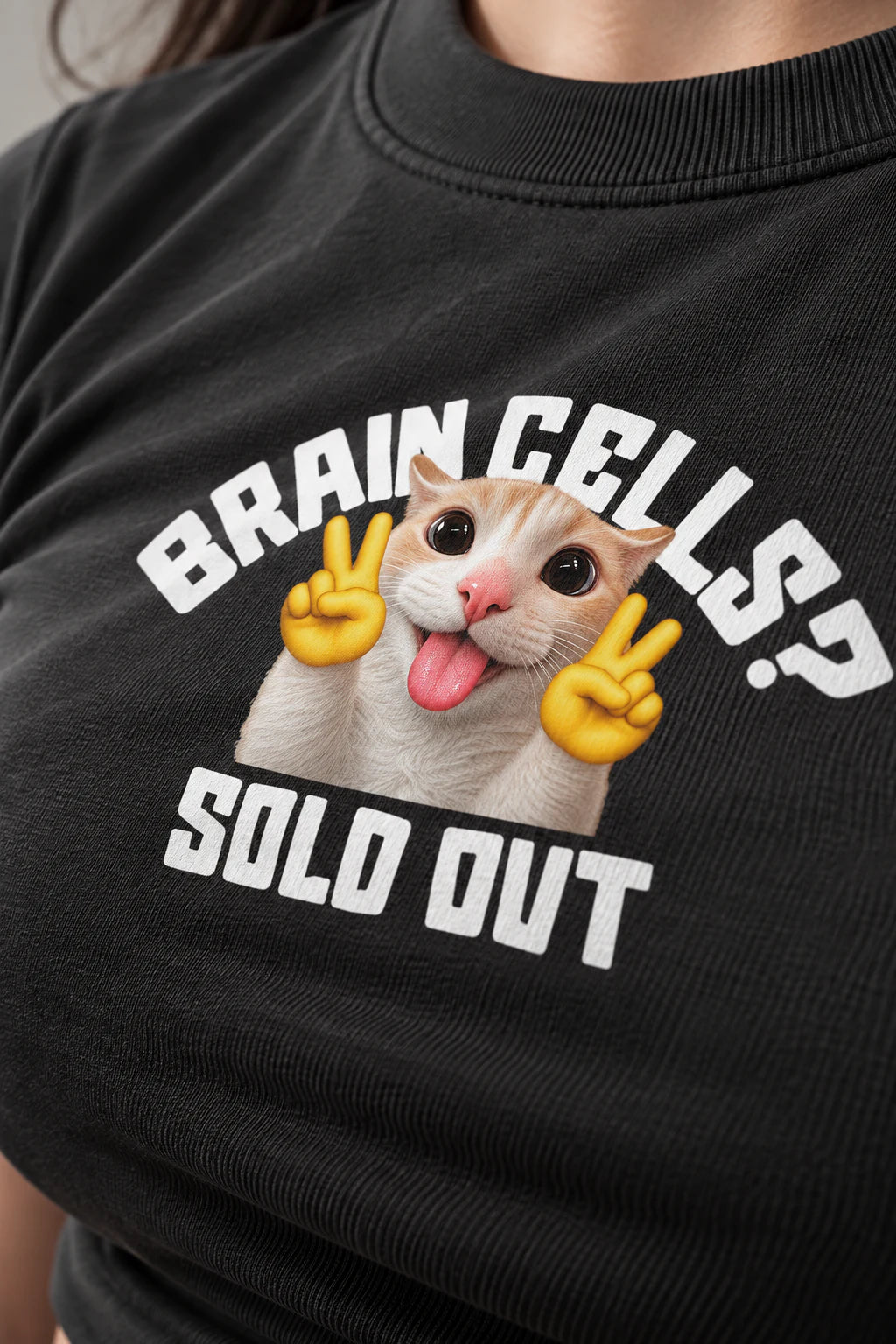 Braincells Sold Out baby tee noir