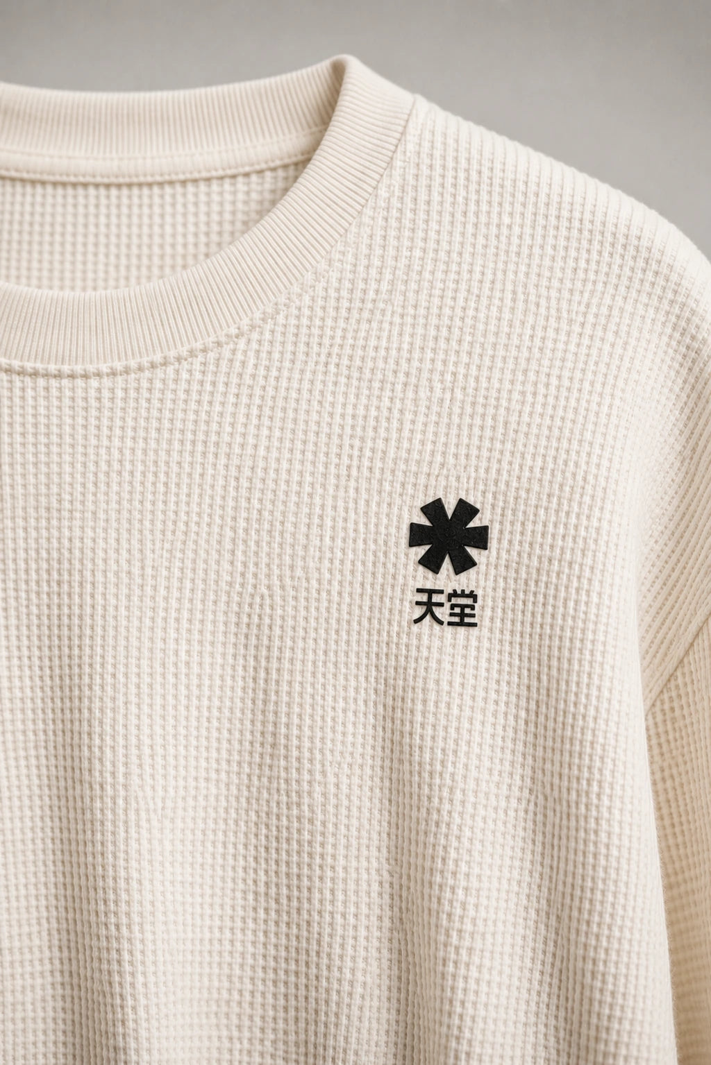 クルー オーバーサイズ ワッフル Tシャツ オフホワイト