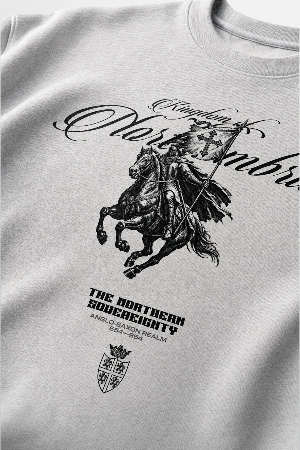Kingdom Of Northumbria Oversized Sweatshirt White