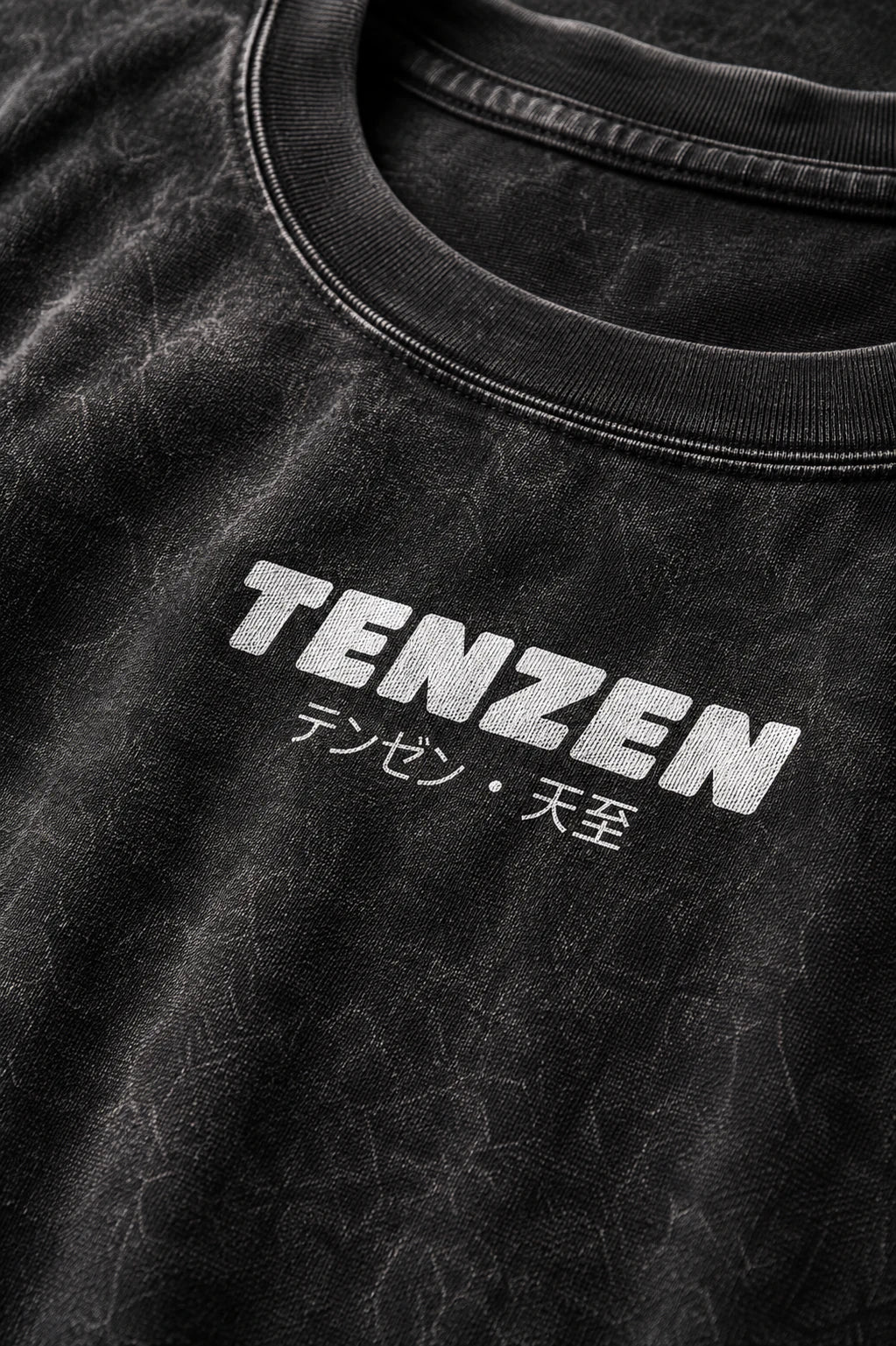 Crew Oversized Tee Acid Black
