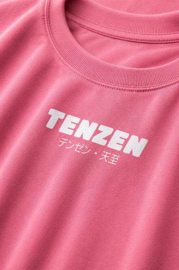 Crew Oversized Tee Pink