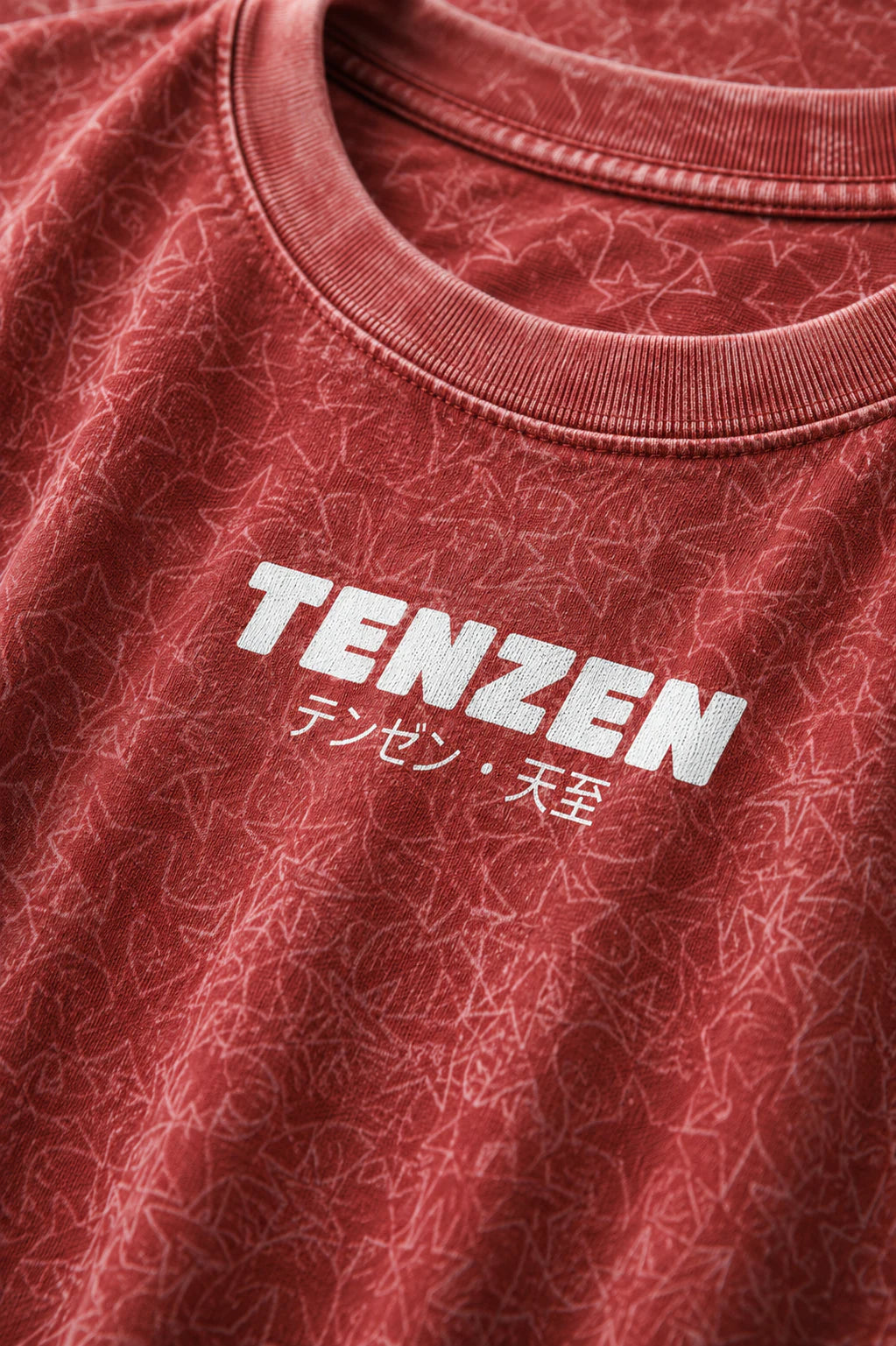 Crew Oversized Tee Acid Red