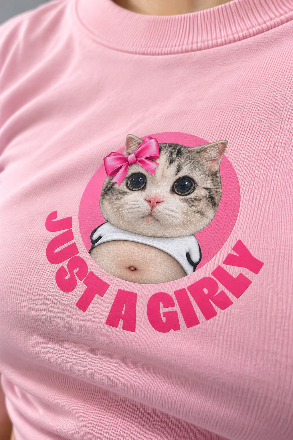Just A Girly baby tee rose