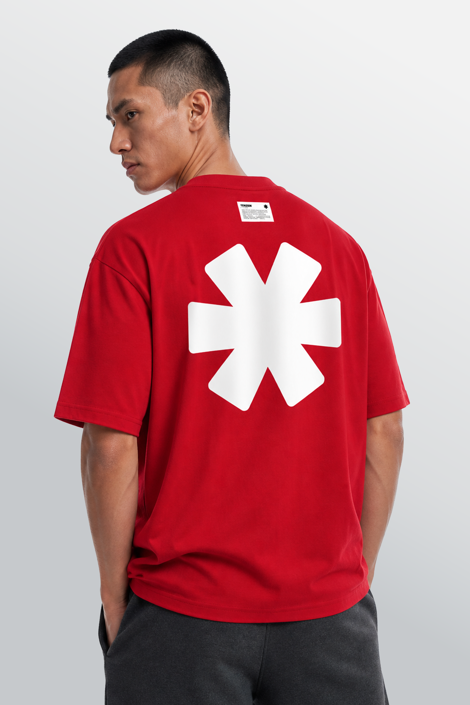 T-shirt oversize girocollo Rossa