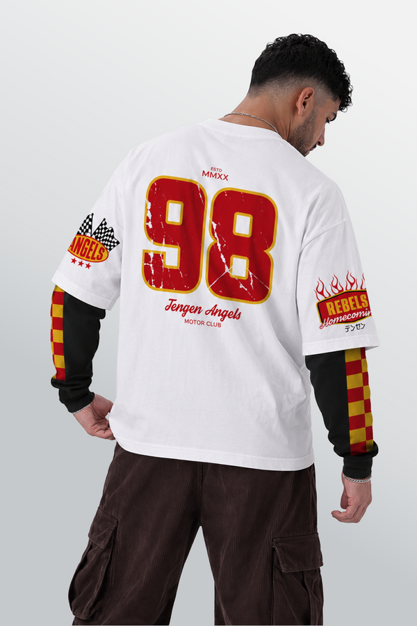 Tenzen Tokyo Sport Camiseta superpuesta Blanca