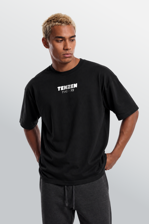 Crew Oversized Tee Black