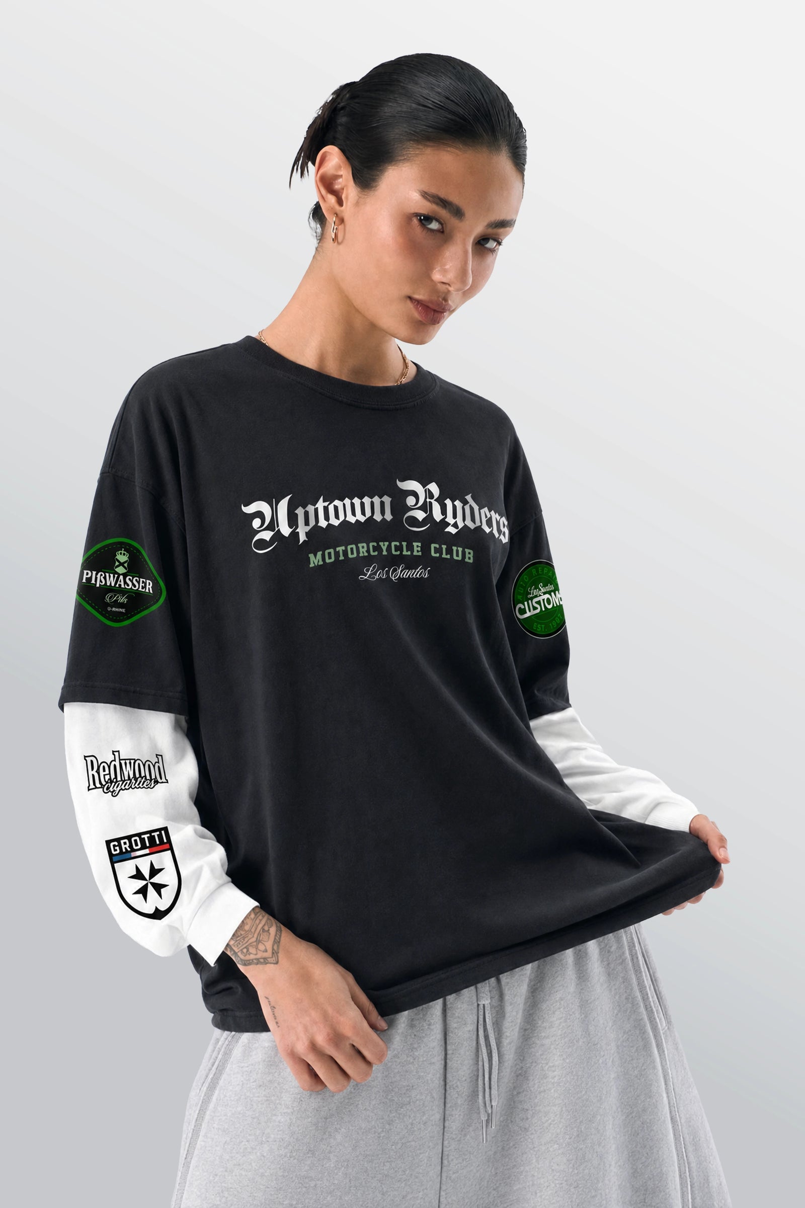Los Santos Lagdelt T-skjorte Svart
