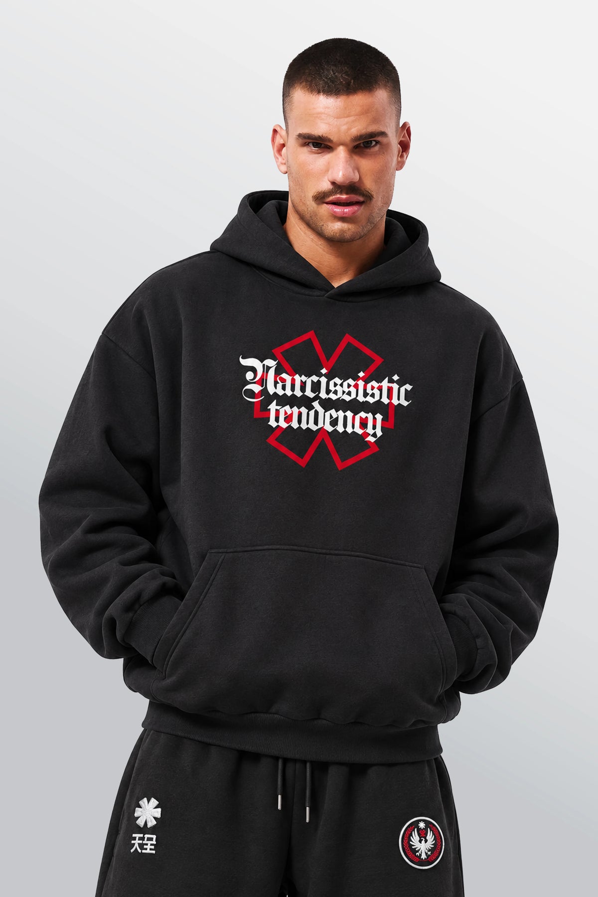 Narcissistic Tendency hoodie oversize noir