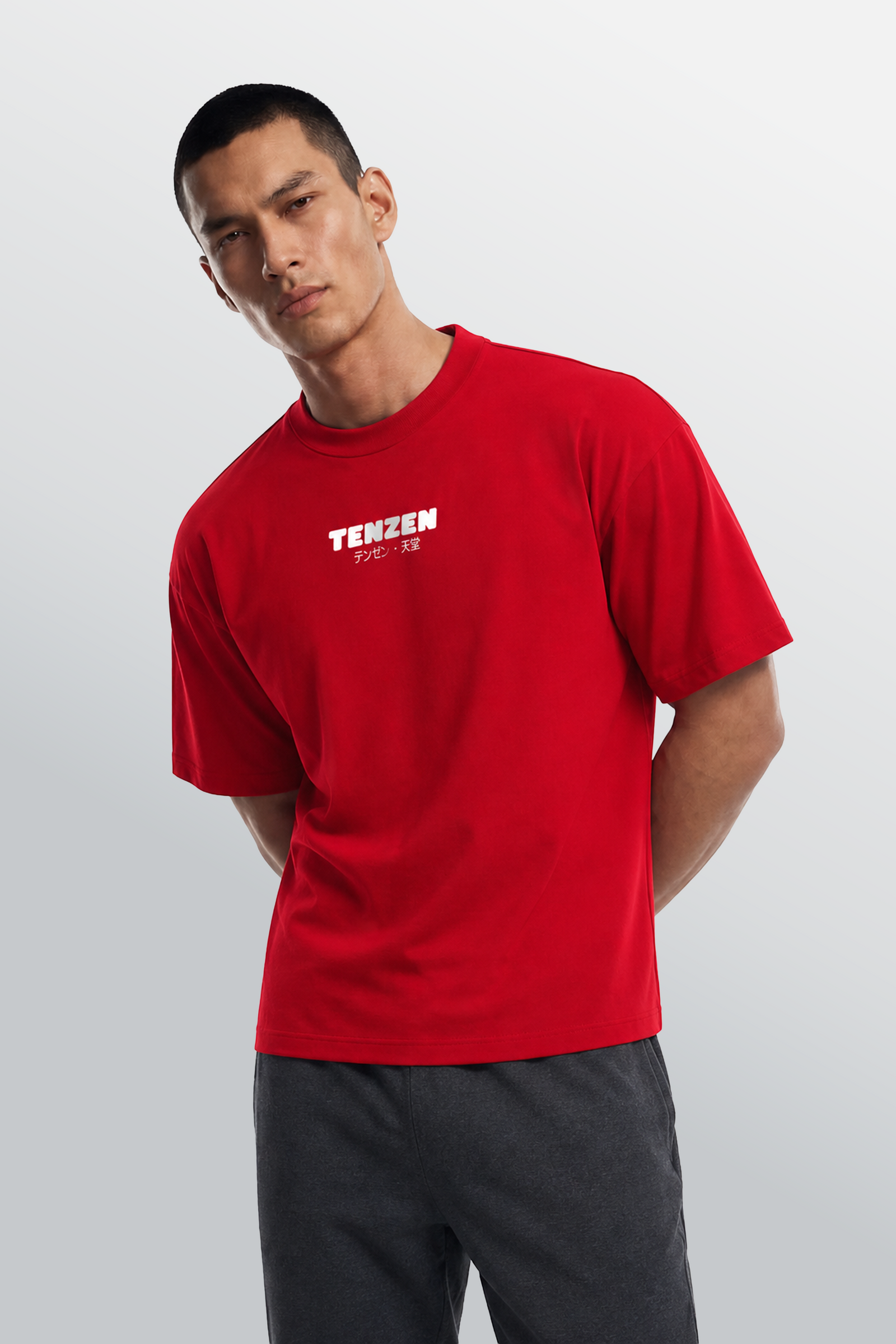 T-shirt oversize girocollo Rossa