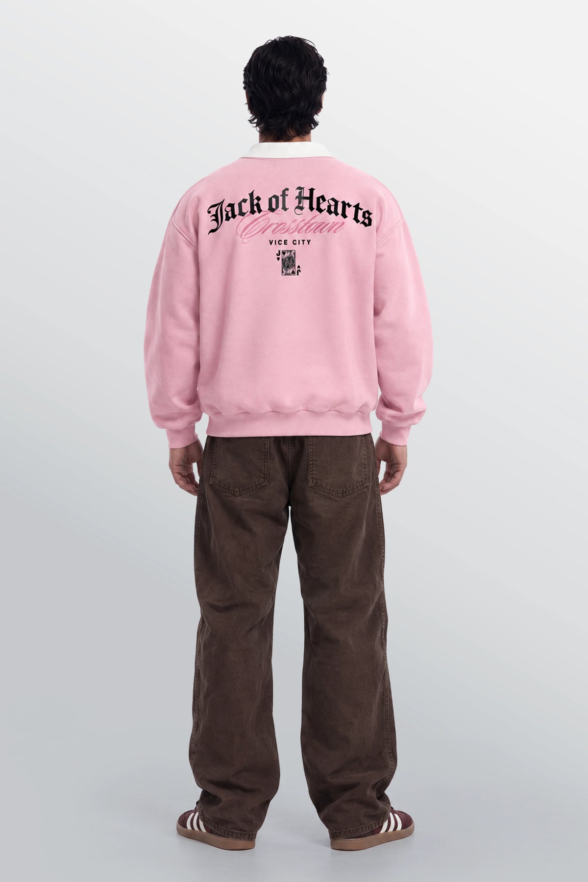 Jack Of Hearts Polo Sweatshirt Pink