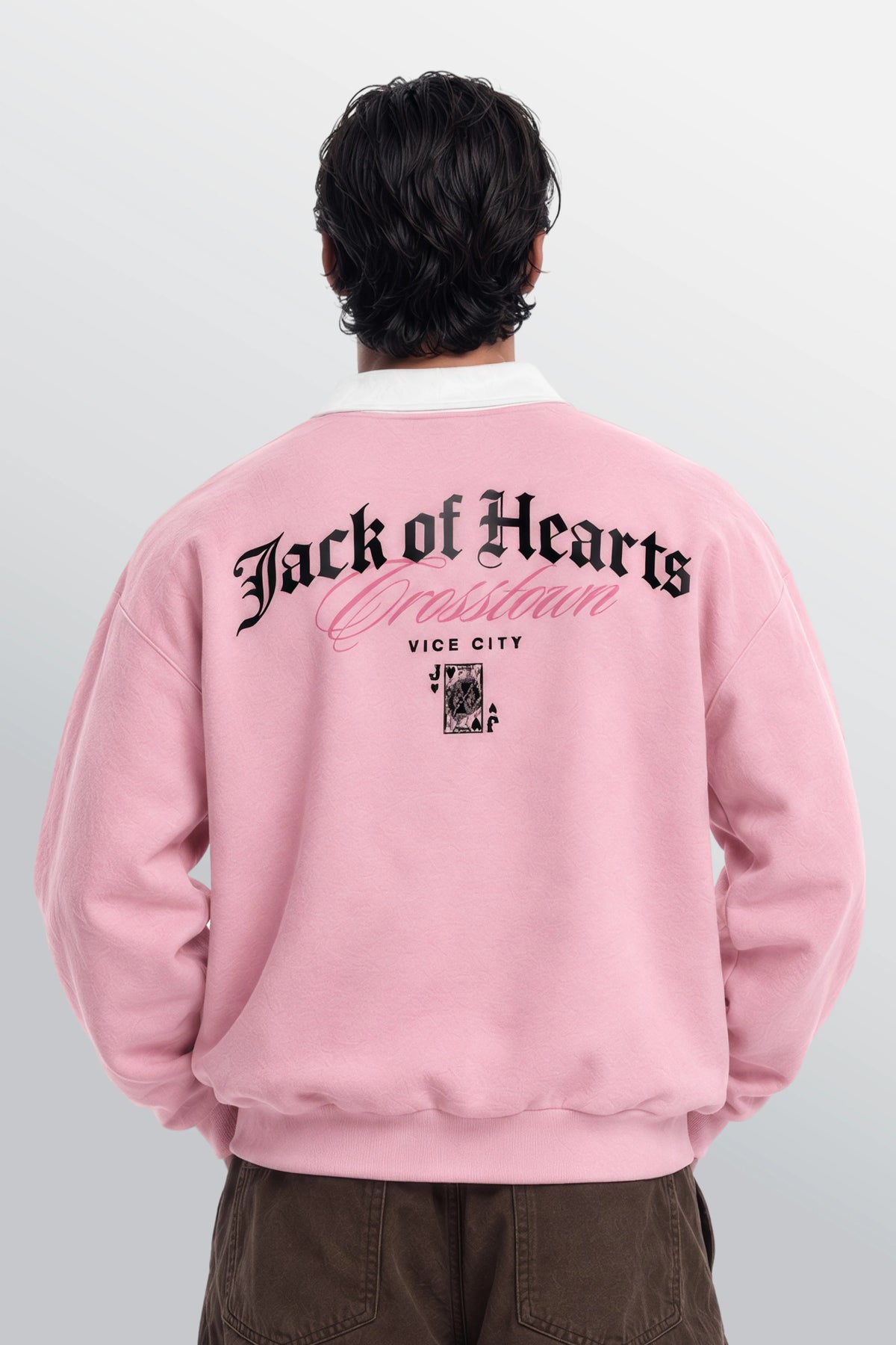 Jack Of Hearts Polo Sweatshirt Pink
