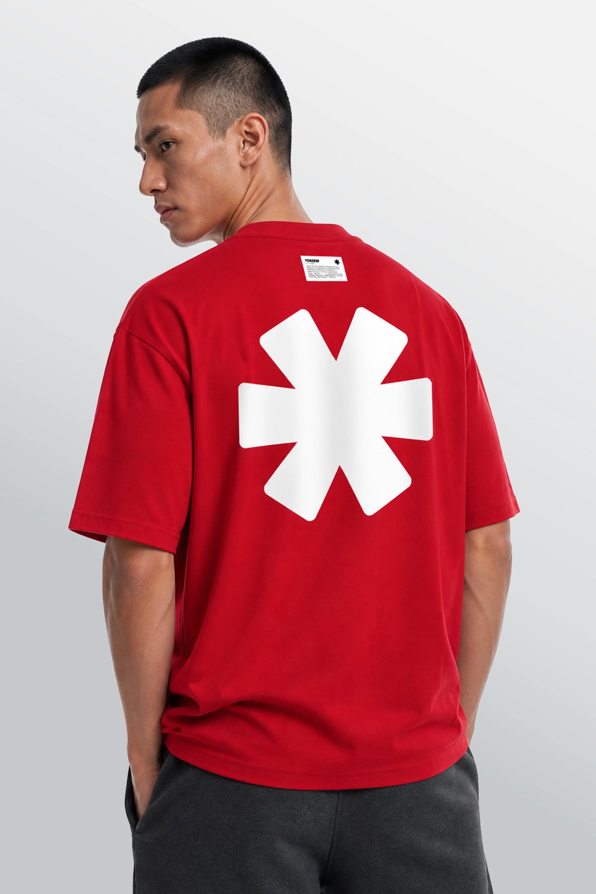 Crew Oversized Tee Red