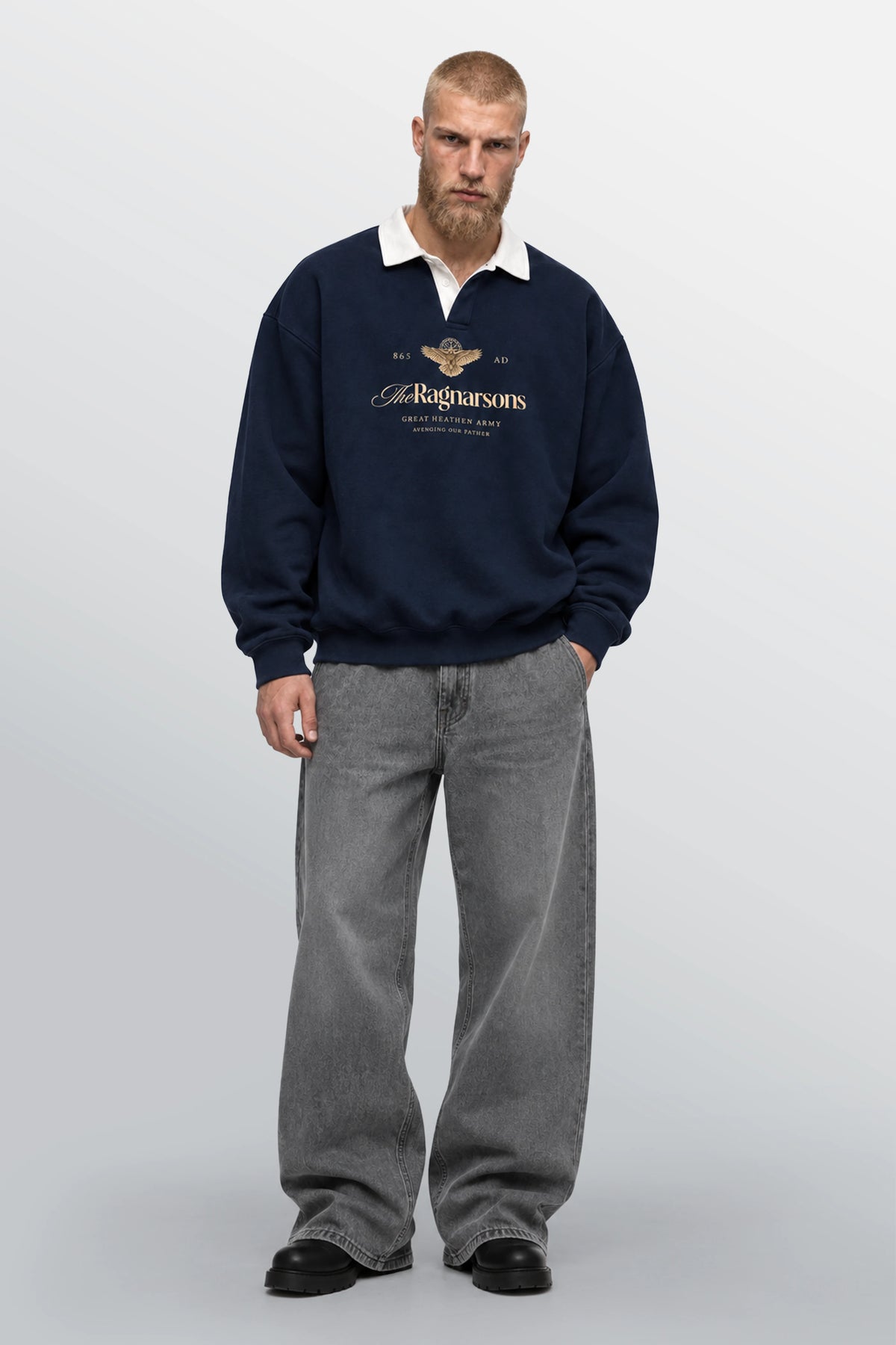 The Ragnarsons Polo Sweatshirt Navy