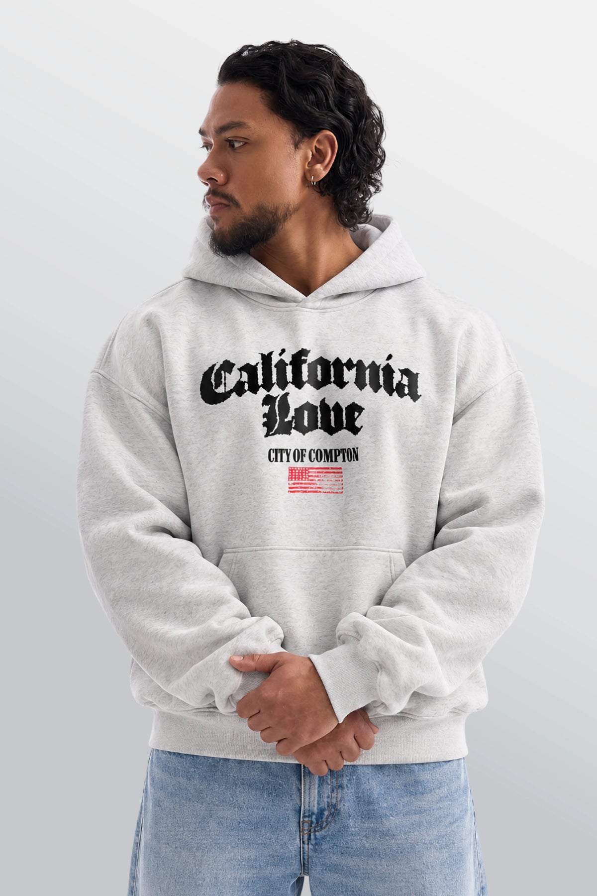 California Love Oversized Hoodie White
