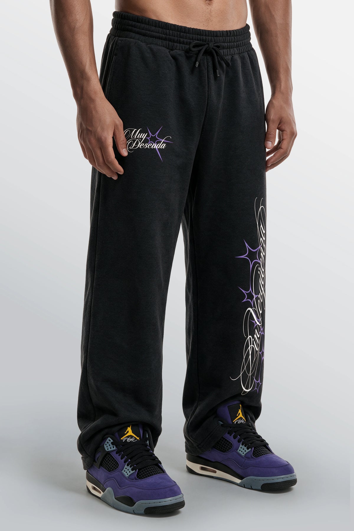Bon Appetit Loose-Fit Sweatpants Black