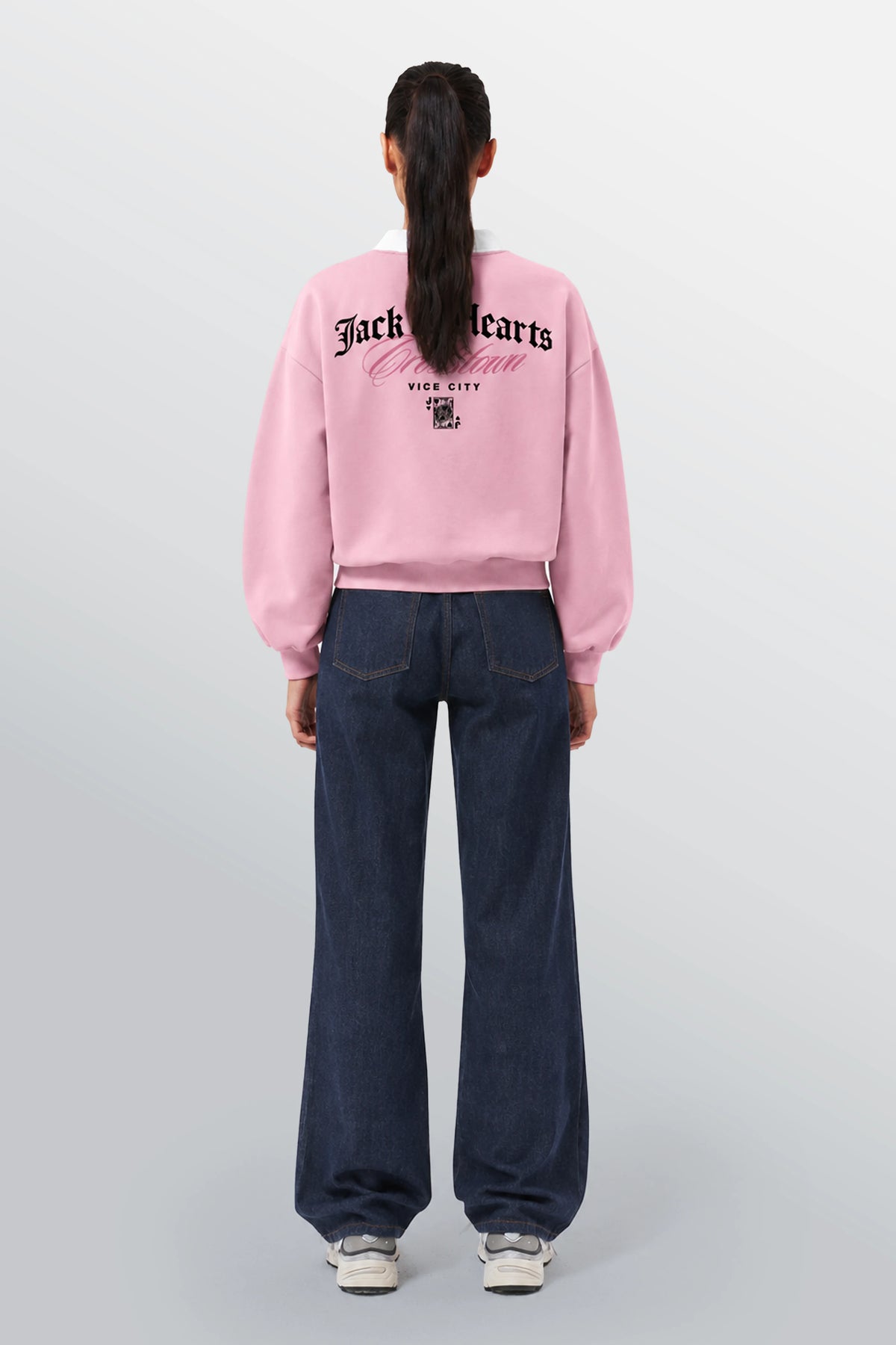 Jack Of Hearts Polo Sweatshirt Pink