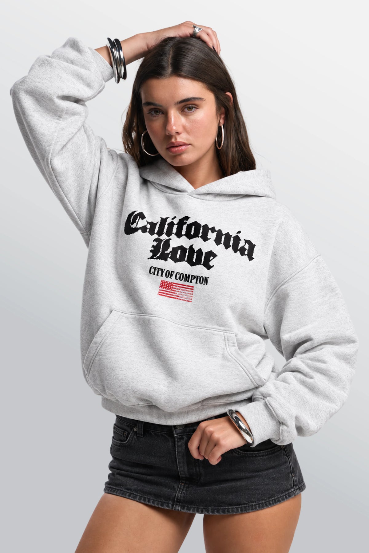 California Love Oversized Hoodie White