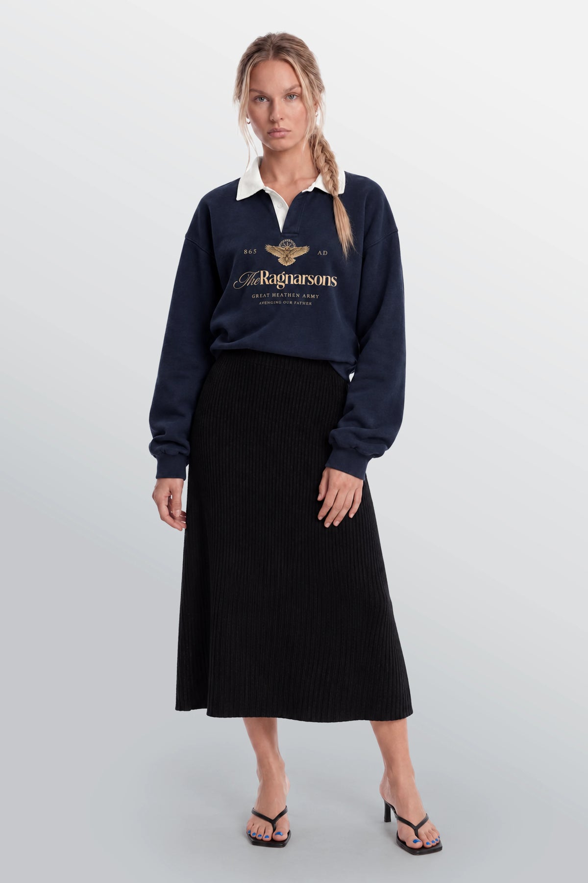 The Ragnarsons Polo Sweatshirt Navy
