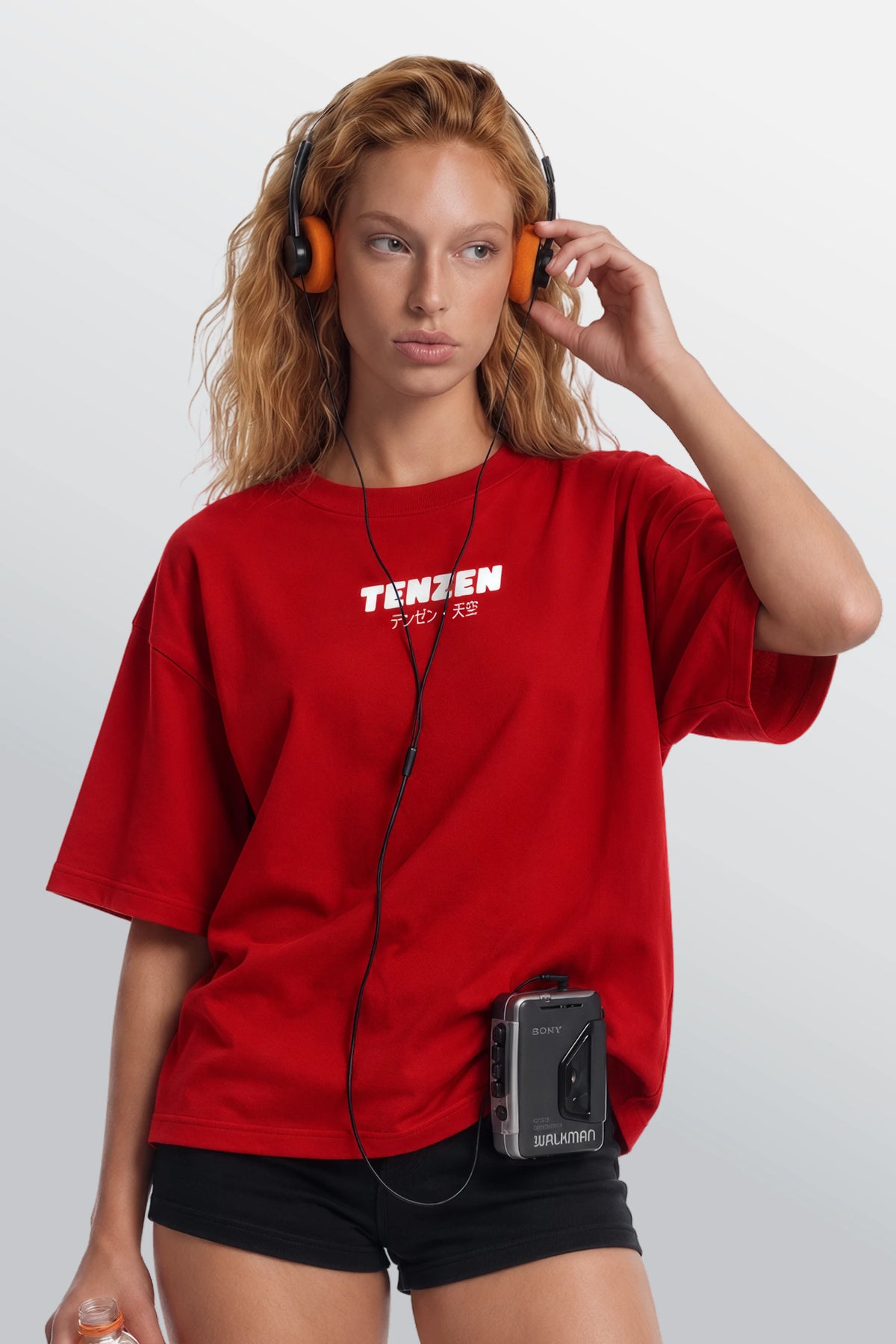 Crew Oversized Tee Red
