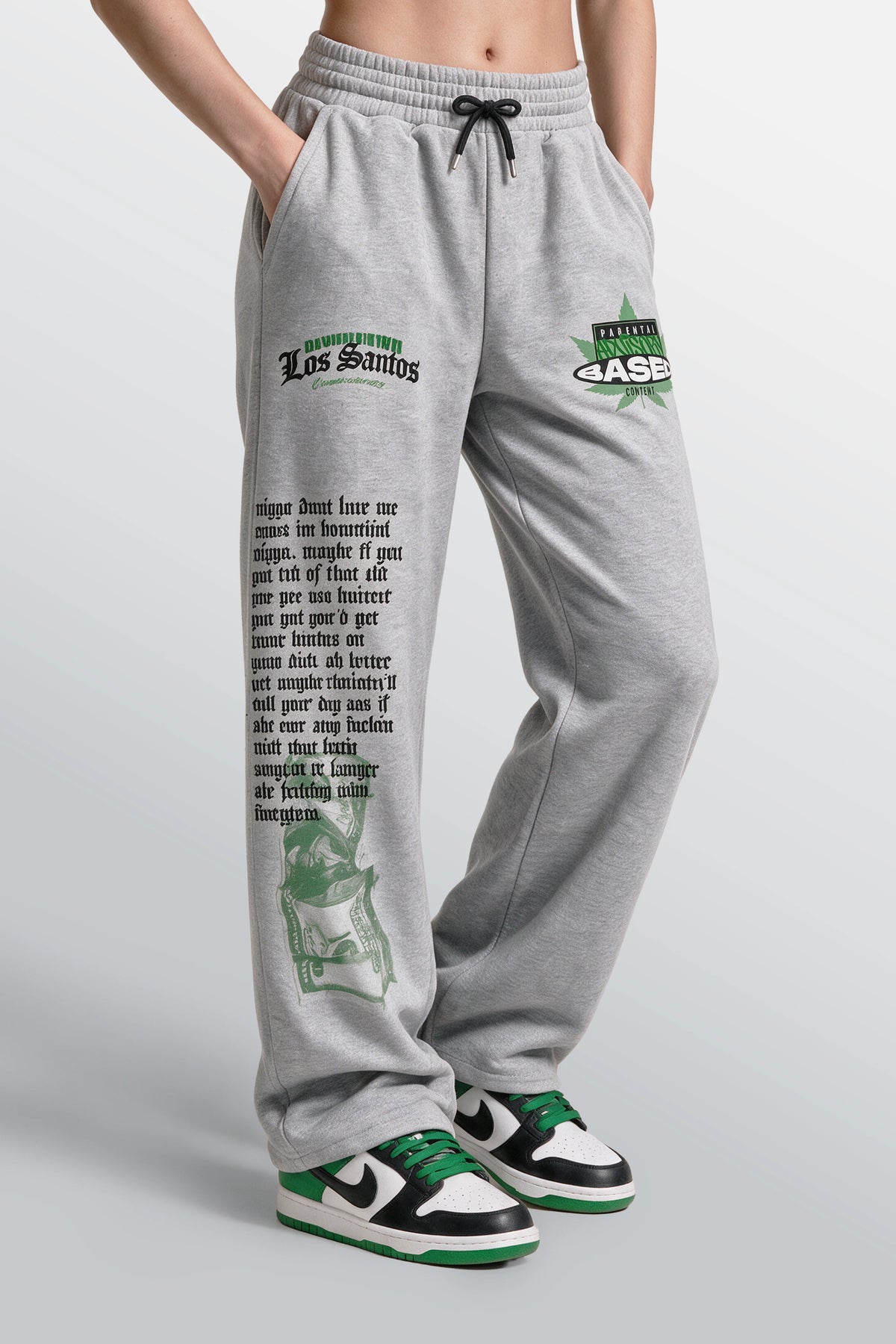 Los Santos Loose-Fit Sweatpants Grey