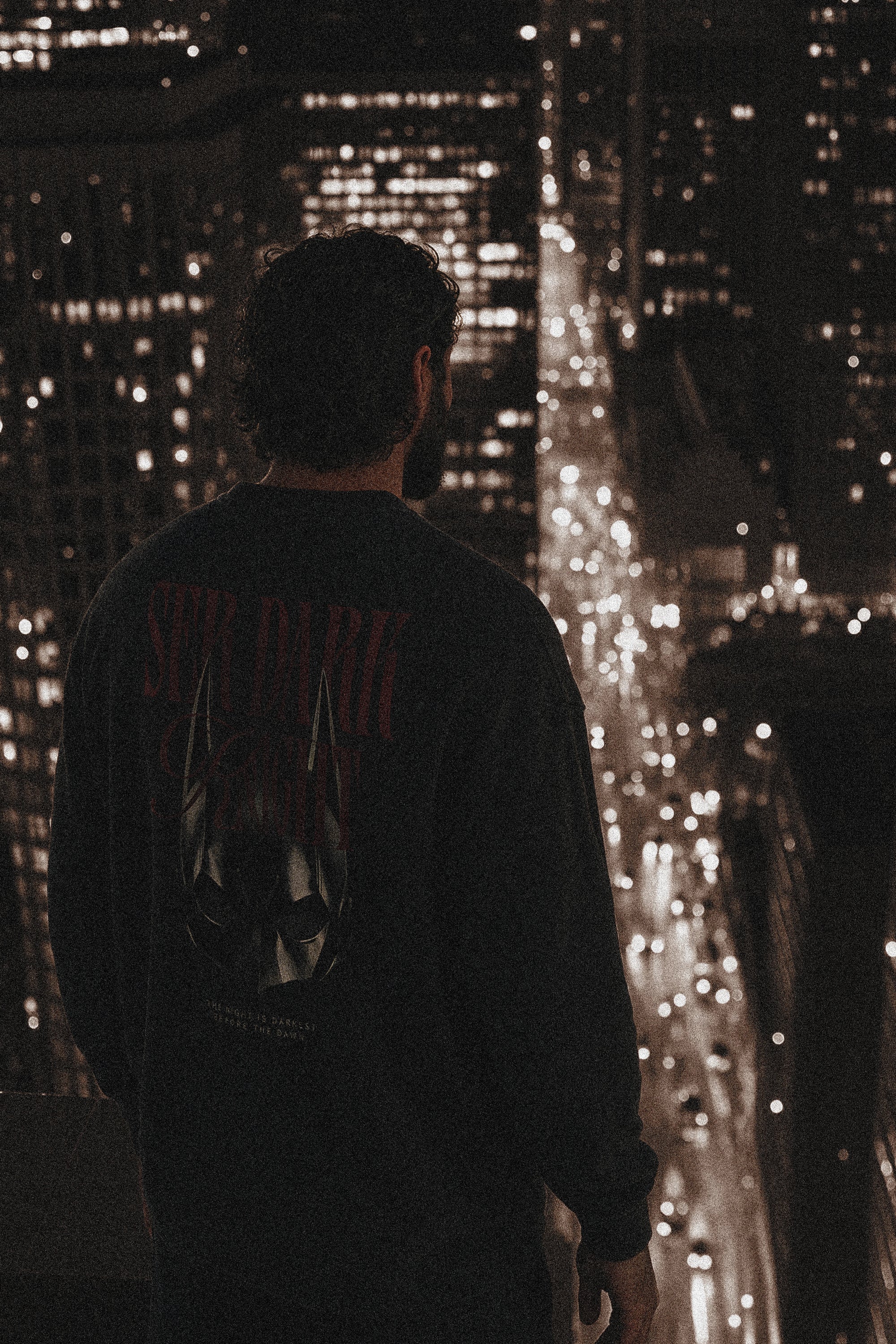 Ser Dark Knight Oversized Waffle Tee Black – campaign shoot