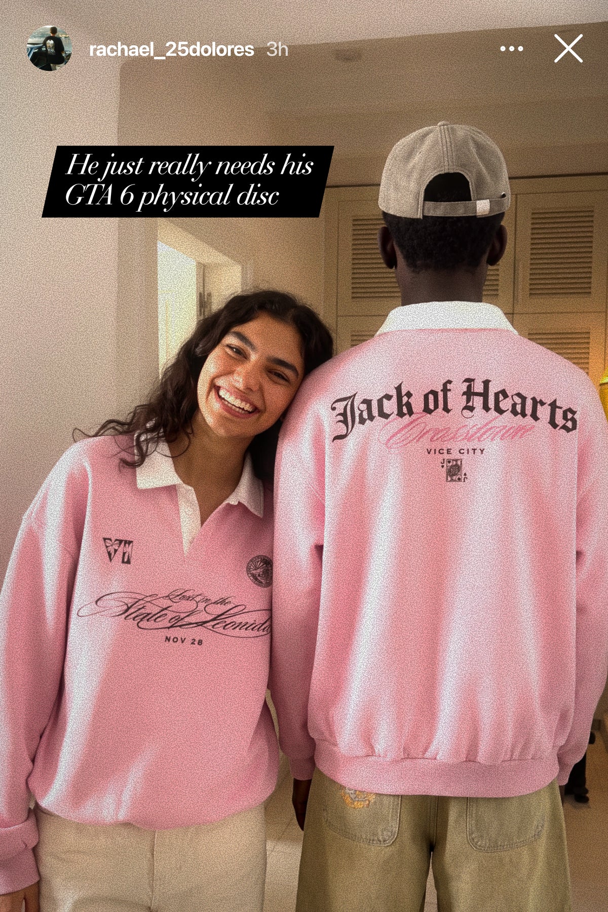 Jack Of Hearts Polo Sweatshirt Pink